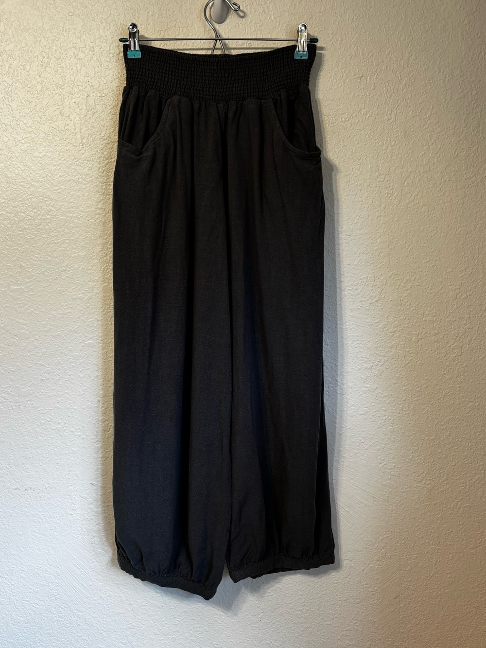 Natural Life Boho Smocked Waist Pull On Pants Medium